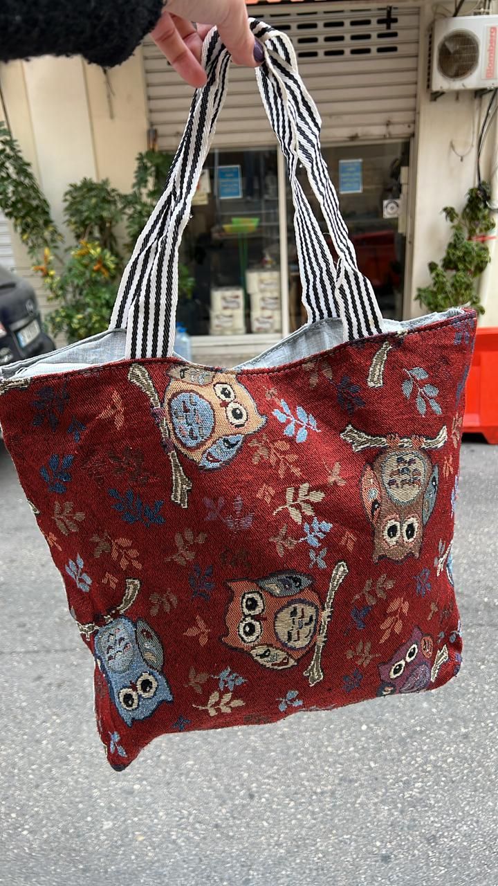 Owl Tapestry Tote Bag_2