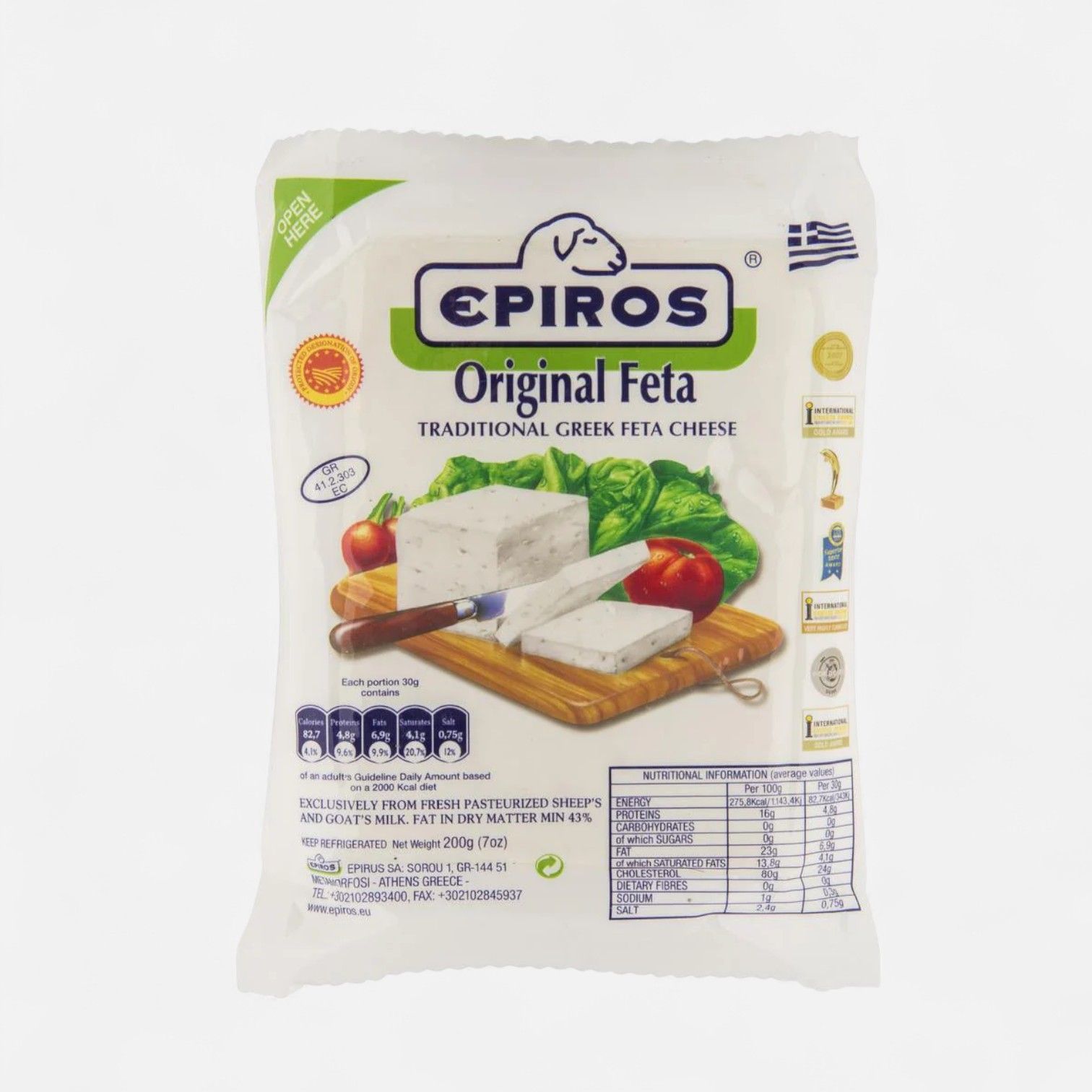 Epiros Original Feta Cheese 180g_0