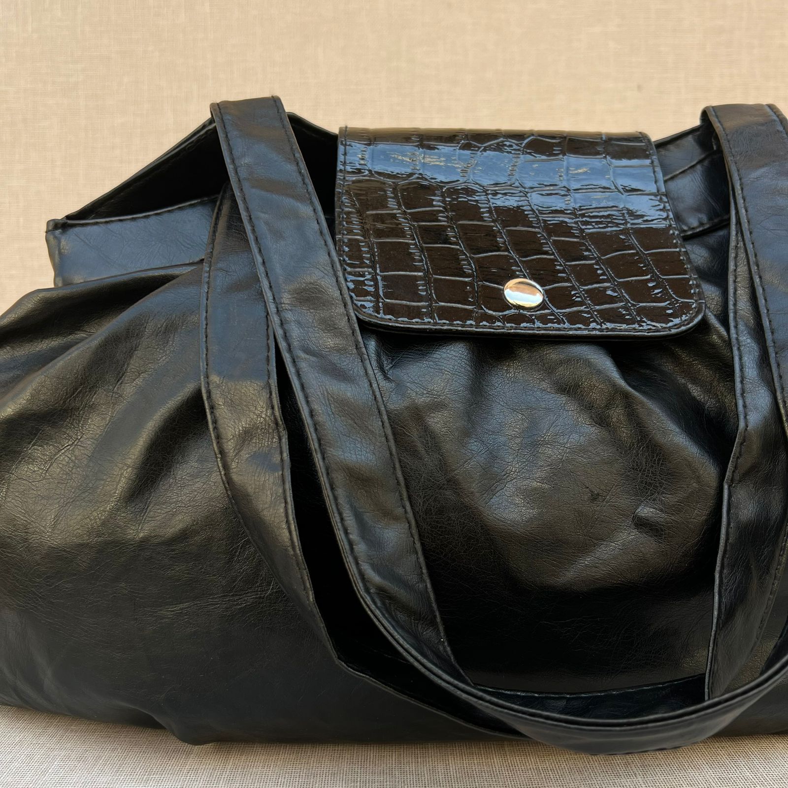  Black Leather Handbag_1