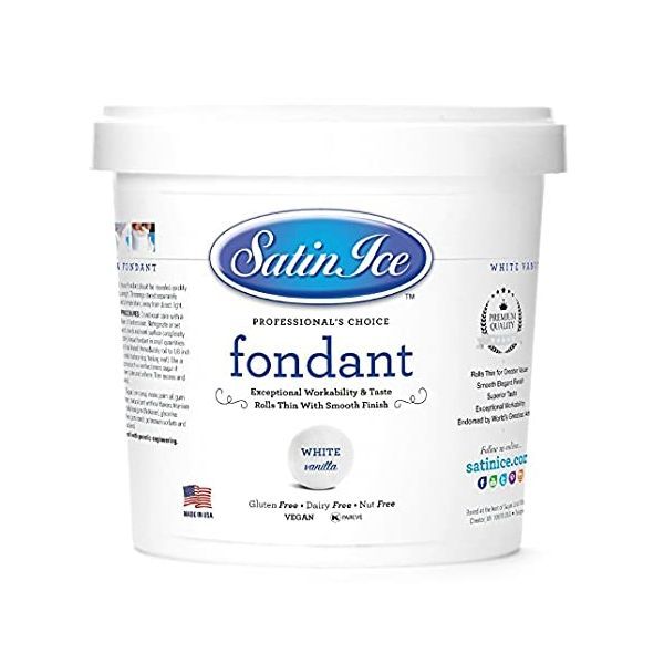 Satin Ice 2LBS (White)  Vanilla Fondant _0