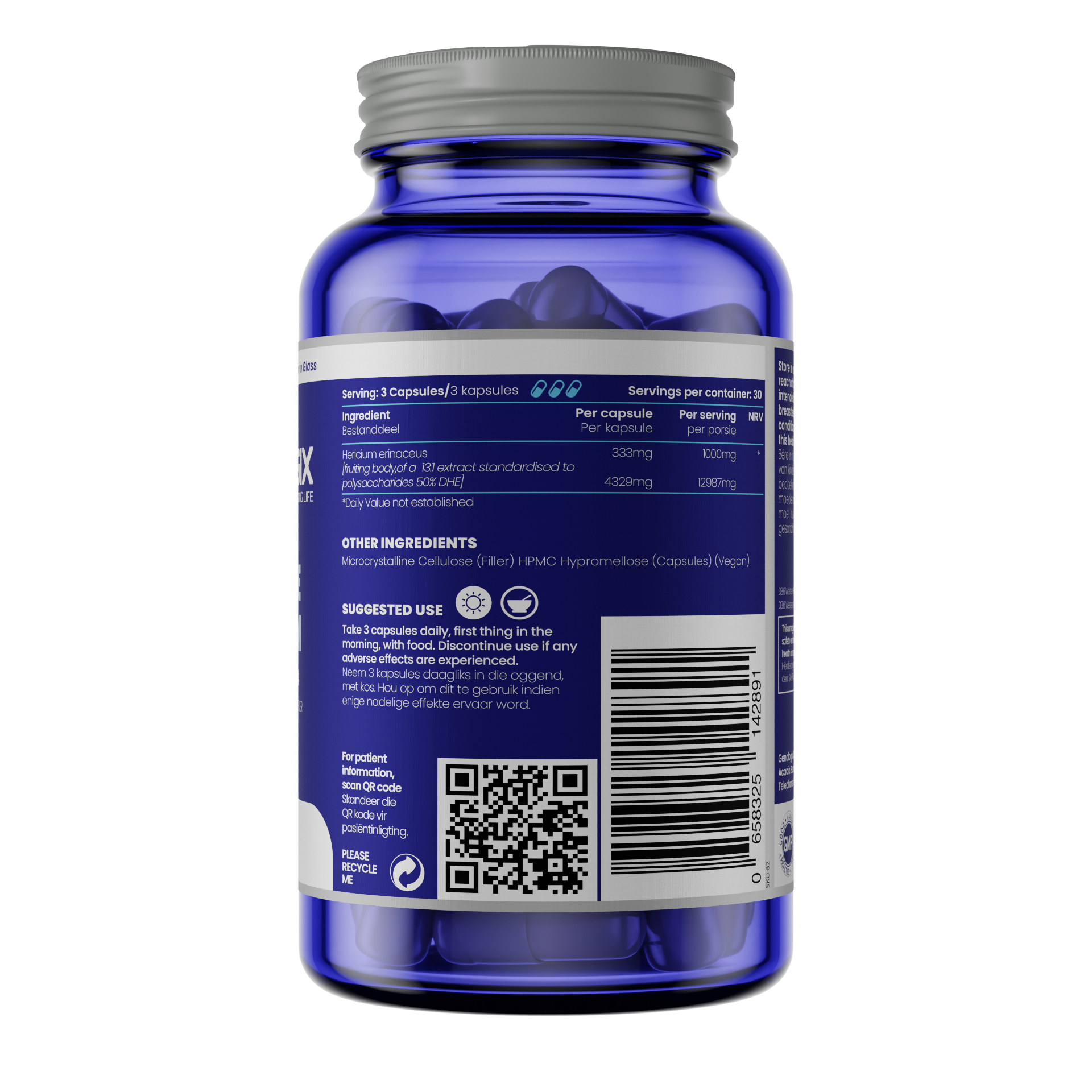 Genologix - Lions Mane Mushroom 1000mg (30 doses)_1