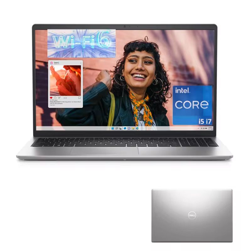 Laptop Dell inspirion 3530：Gen13 i5-1334U /120Hz/silver  16GB 512G SSD FOB have stock original and brand new condition_0