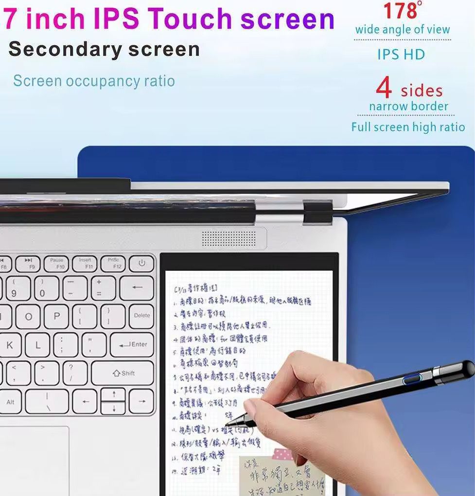 The Latest Dual Screen Ultra Slim Laptops Brand New Notebook N100 2.9Ghz 32Gb Ram 2Tb Ssd MultiPurpose Device Business Laptop_1