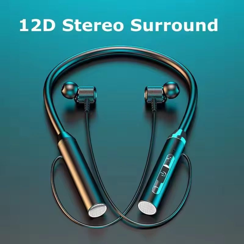 Audifo G01 Wireless BT Headphone Electronics Sport Earphone Neckband Magnetic Bass Headset Handsfree Earbuds with Mic Neckband_2