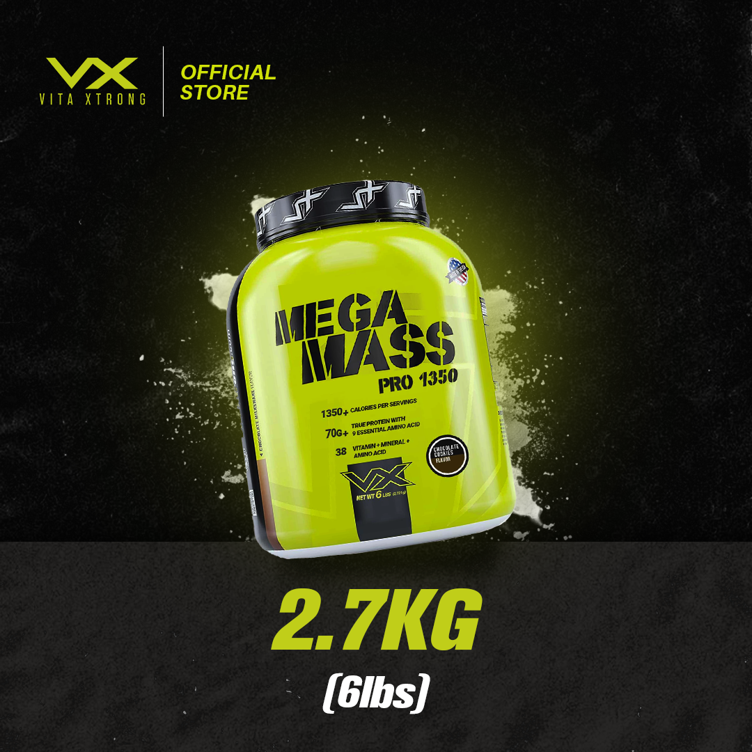 VITAXTRONG MEGA MASS PRO 1350 6lbs 2.7kg (Added 38 Vitamin & Minerals and Casein)_3