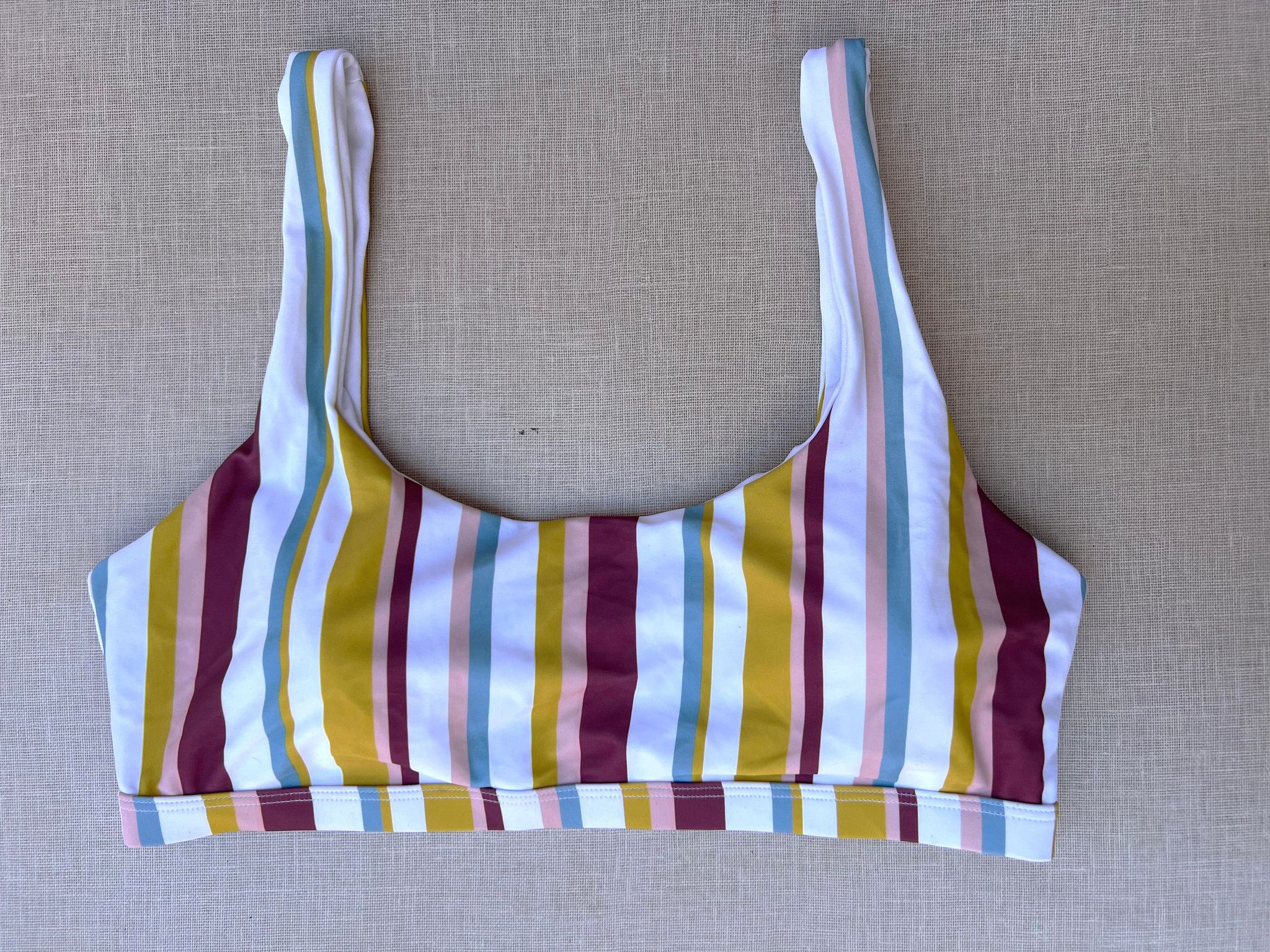 Striped Swimsuit Bralette_0