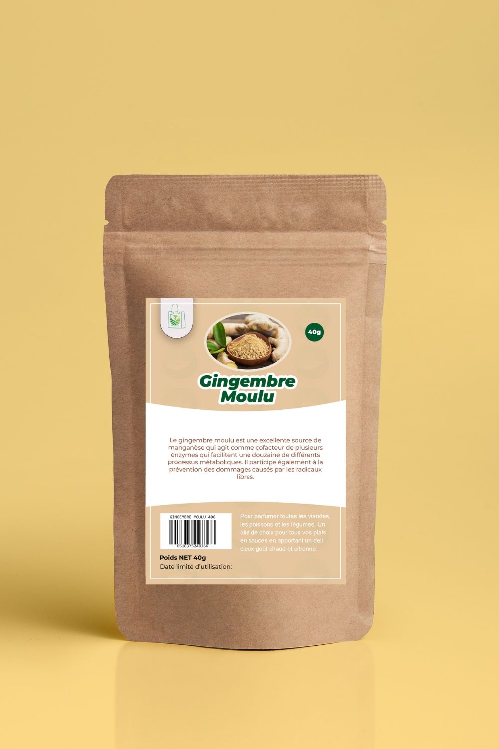 GINGIMBRE MOULU NATUREO PACK DE 40G_0