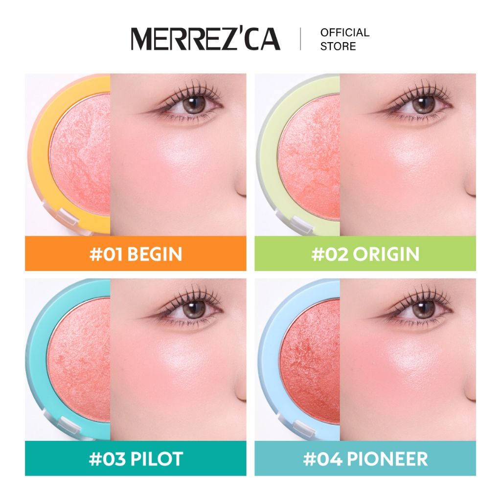 Merrezca Turn On Blush บรัชออนเนื้อโกลว์เปิดไฟให้ผิว🩷_3