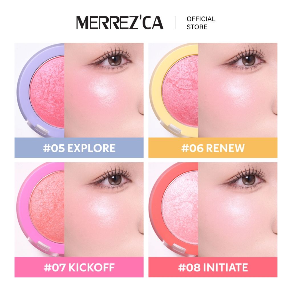 Merrezca Turn On Blush บรัชออนเนื้อโกลว์เปิดไฟให้ผิว🩷_4