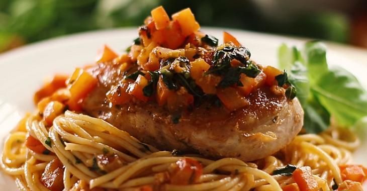 spaghetti au poulet de chez mondesier _0
