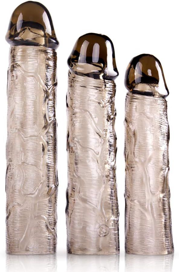 EXTENSOR DE SILICONA REUTILIZABLE PARA PENE 3 PIEZAS TAMAÑOS SURTIDOS_2