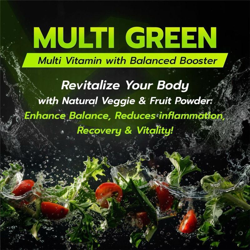 VITAXTRONG MULTI GREEN Multi Vitamins & Minerals + fruits & Veggie Extracts for athletes (30 servings)_3