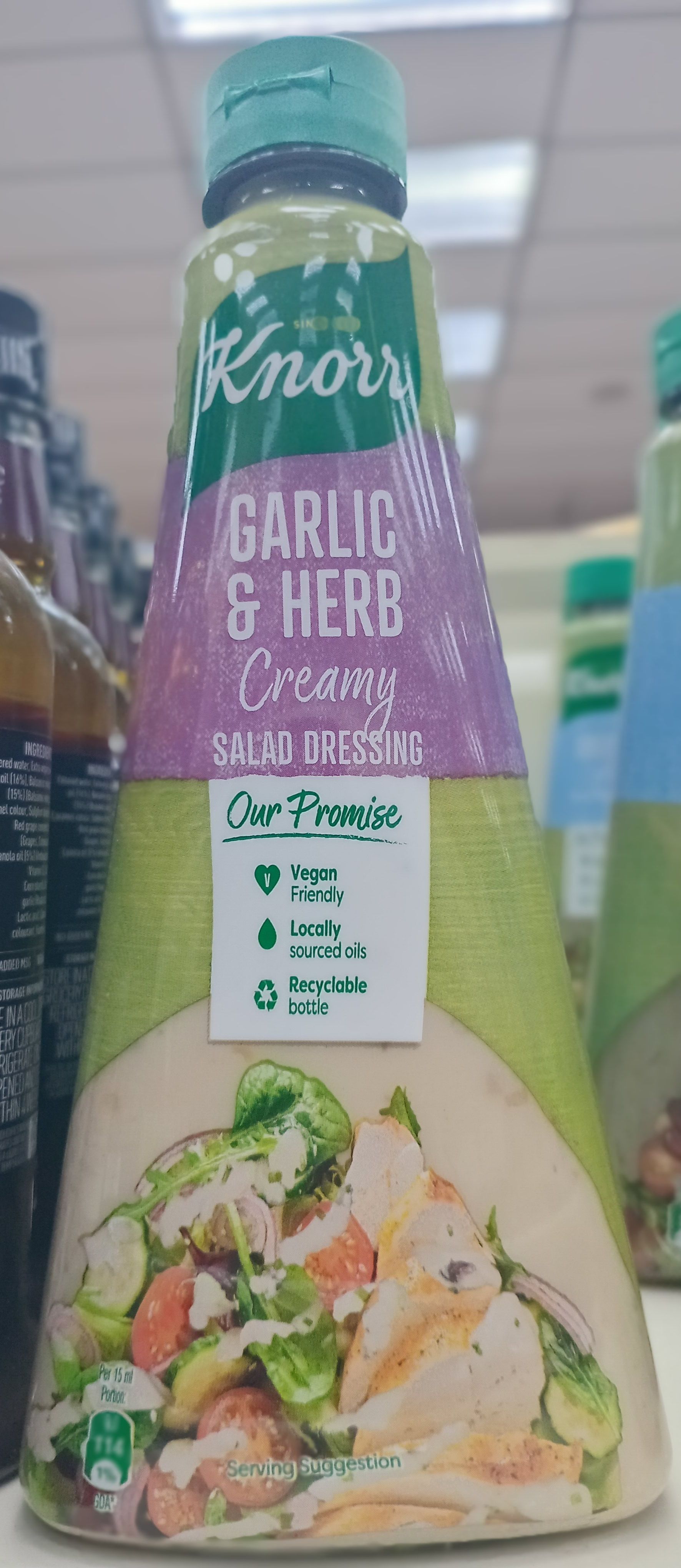 Knoor Dressing Garlic/Herb 340ml_0