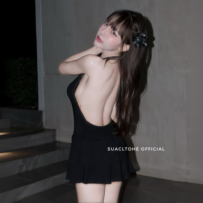 VIET GIRLS DRESS เดรสผูกหลัง เดรสโชว์หลัง 🖤_1