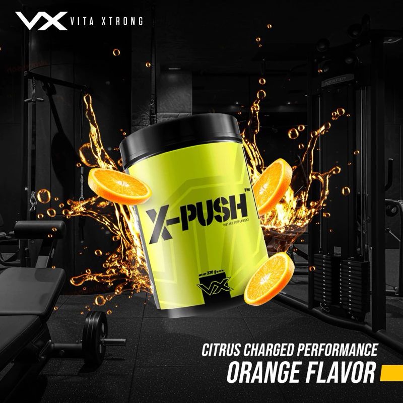 Vitaxtrong X-Push Pre-Workout (330G) | Boost Energy, Fat Burn, Power, Focus [VX]_3