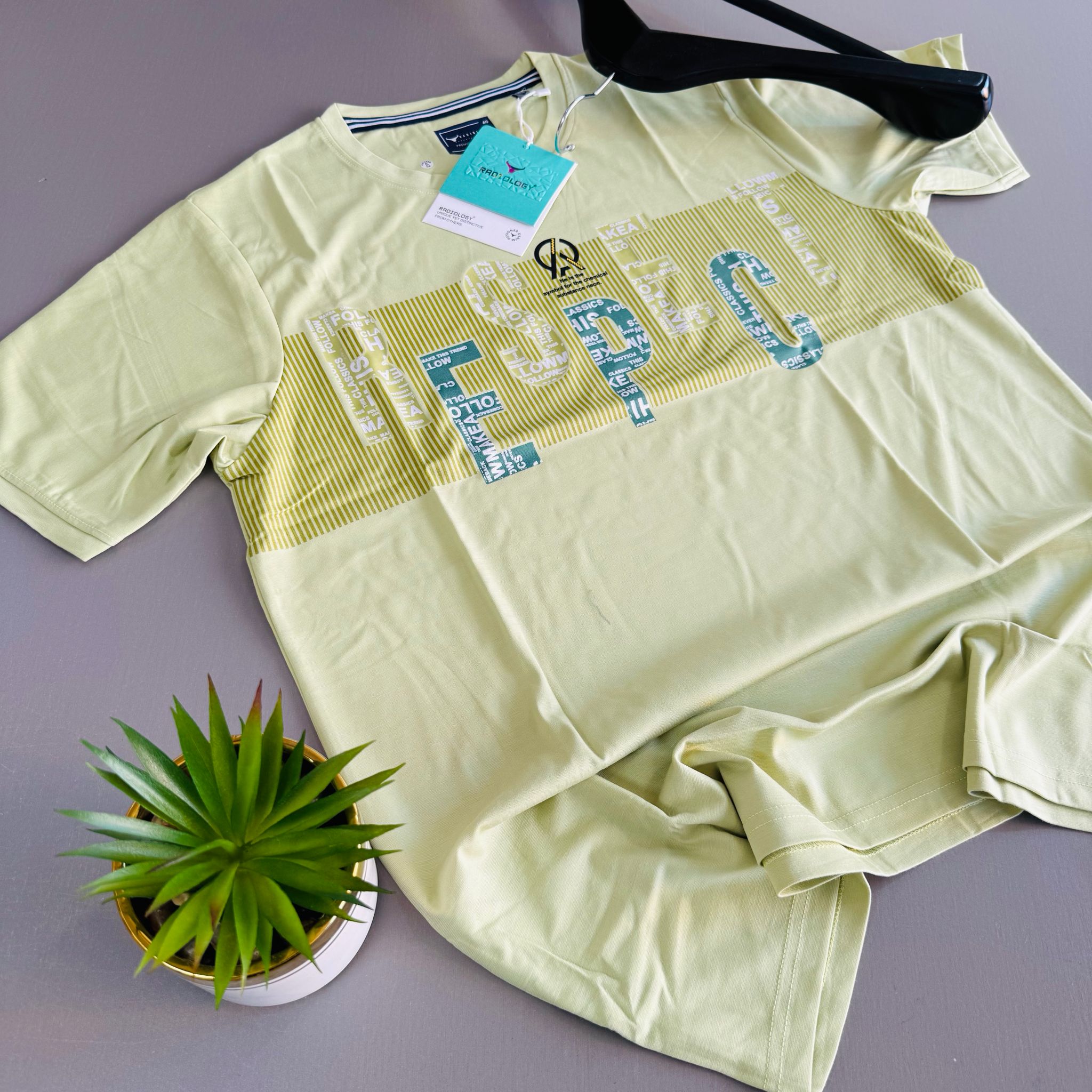 RADIOLOGY PRINTED T-SHIRTS -  APPLE GREEN_0