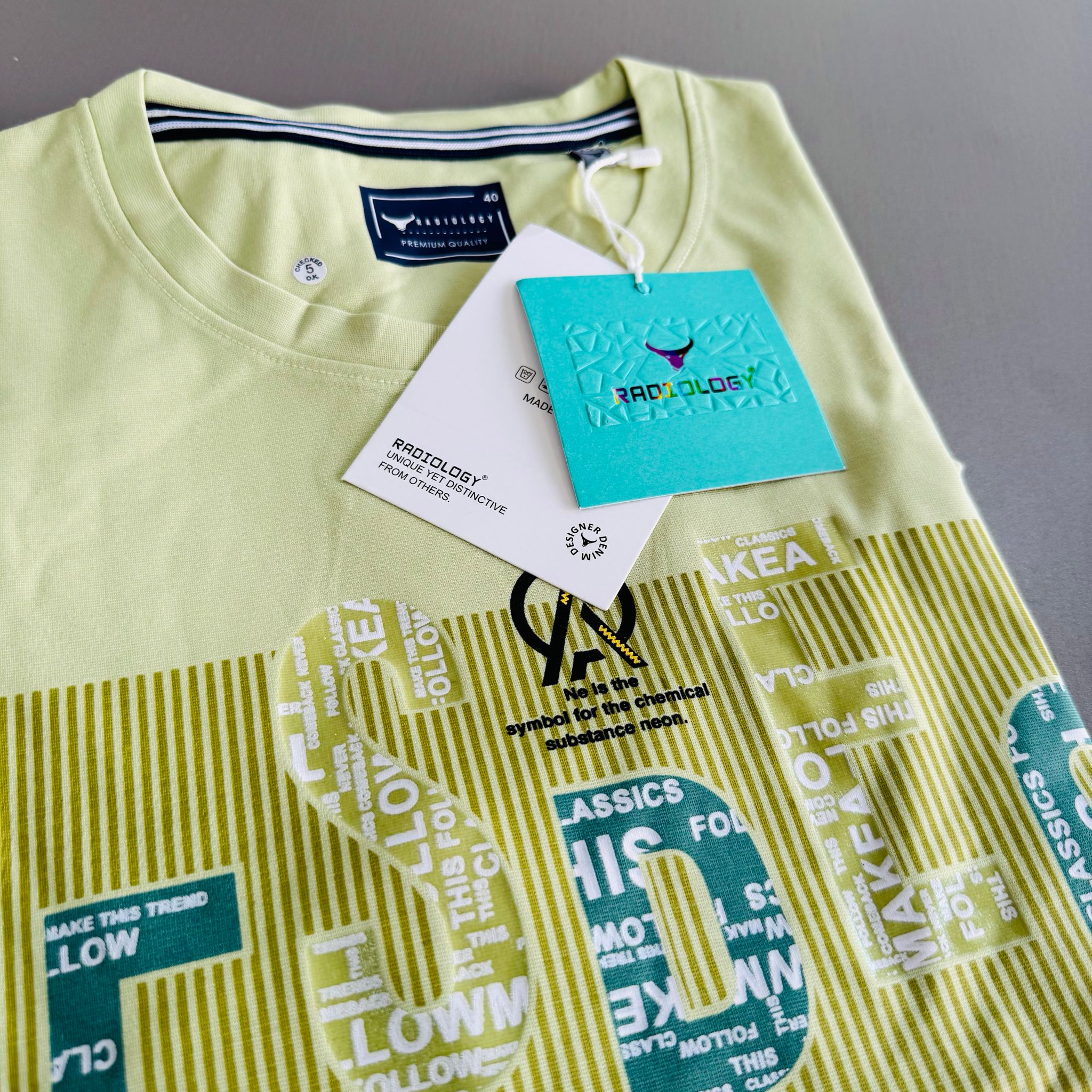 RADIOLOGY PRINTED T-SHIRTS -  APPLE GREEN_1