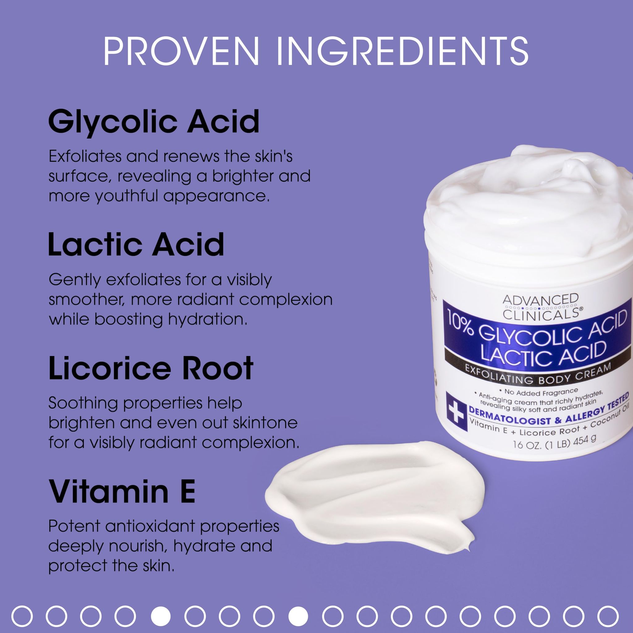 Advanced Clinical Body & Face 10% Glycolic + Lactic Acid Body Cream _2