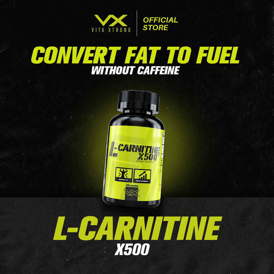 VITAXTRONG L-CARNITINE X500 (100 Capsules) | Fat Burner, Boost Energy [VX]_1