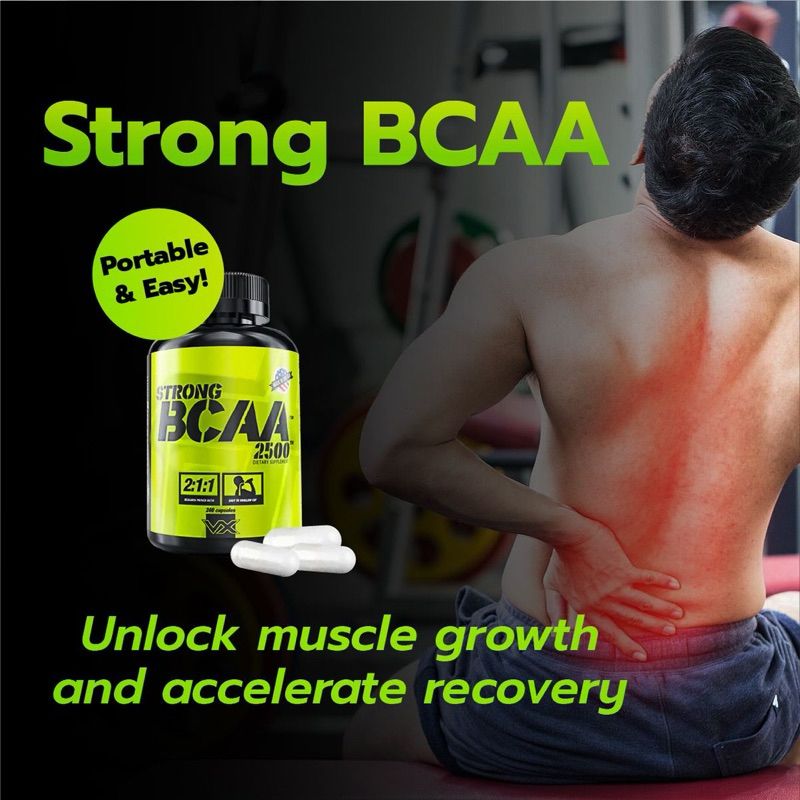 Vitaxtrong Strong BCAA 2500 (240 / 480 capsules) | Muscle Recovery, Muscle Growth, Reduce Soreness [VX]_3