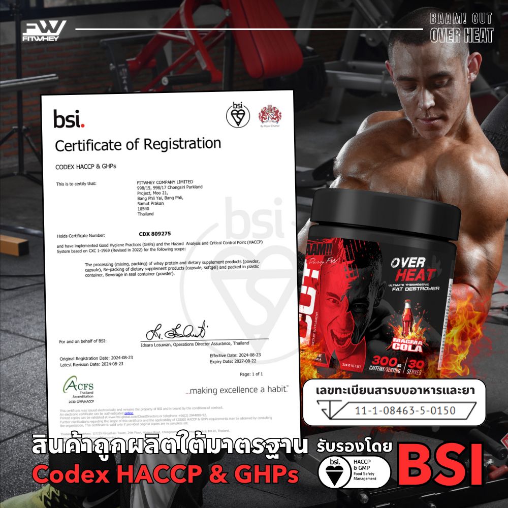 BAAM!! Cut Overheat (234g) Fat Burner & Pre-Workout | Weight Loss, Energy Booster, Focus Support_4