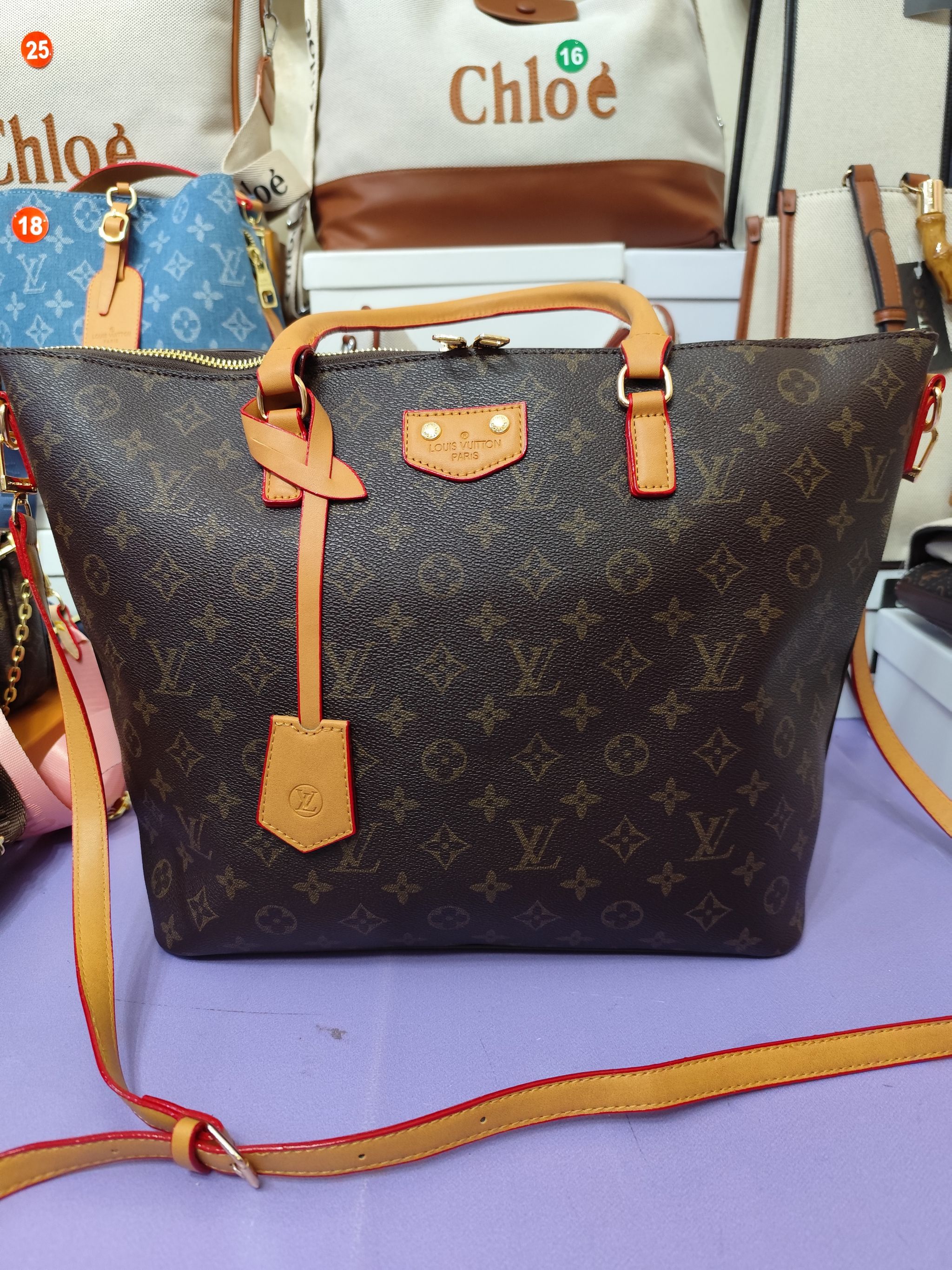 Bolsos lv, grande, marrón clásico _0