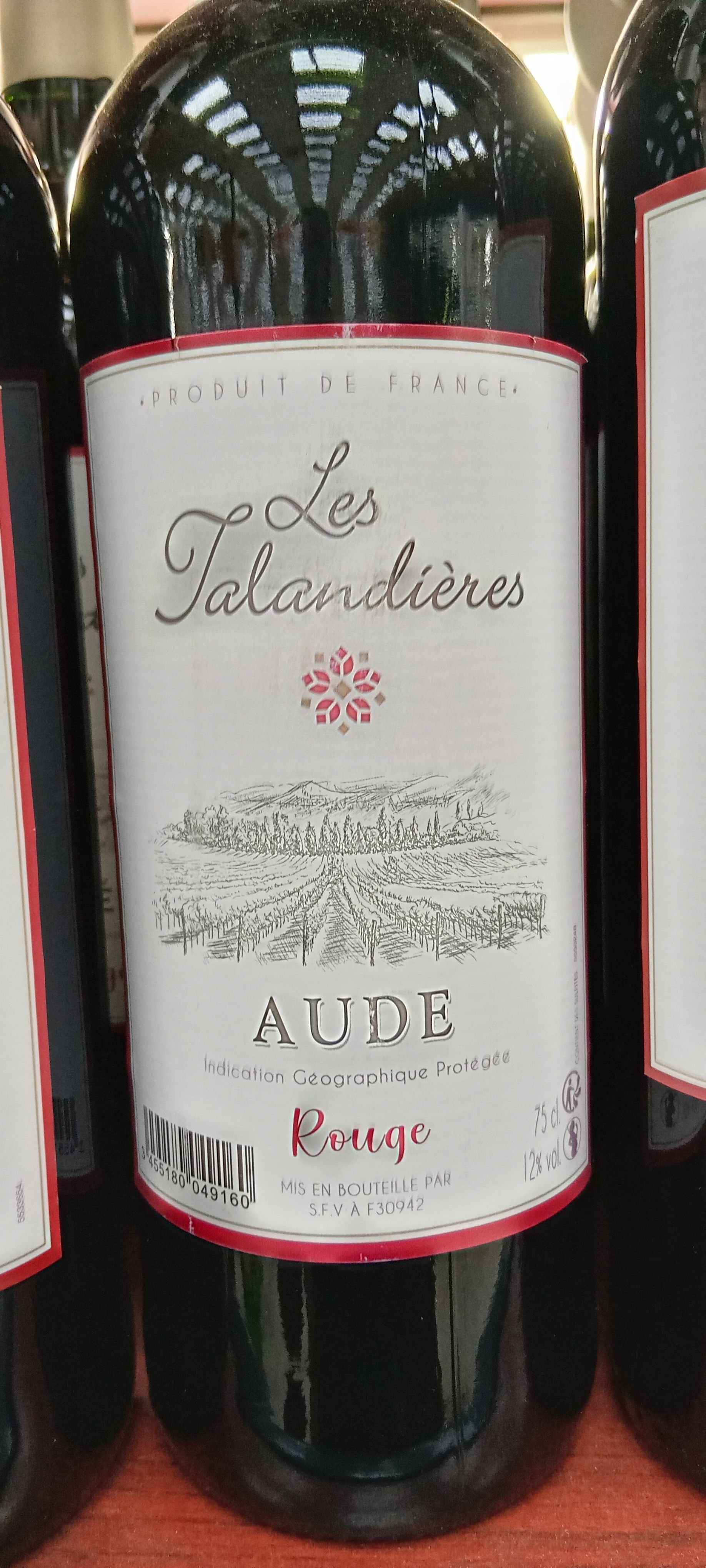 Les Taland. Aude Rouge 750ml_0