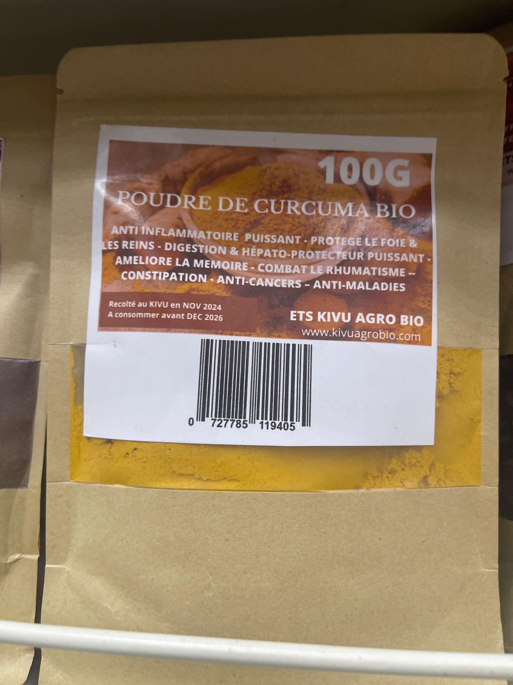 Kivu agro bio poudre de curcuma_0