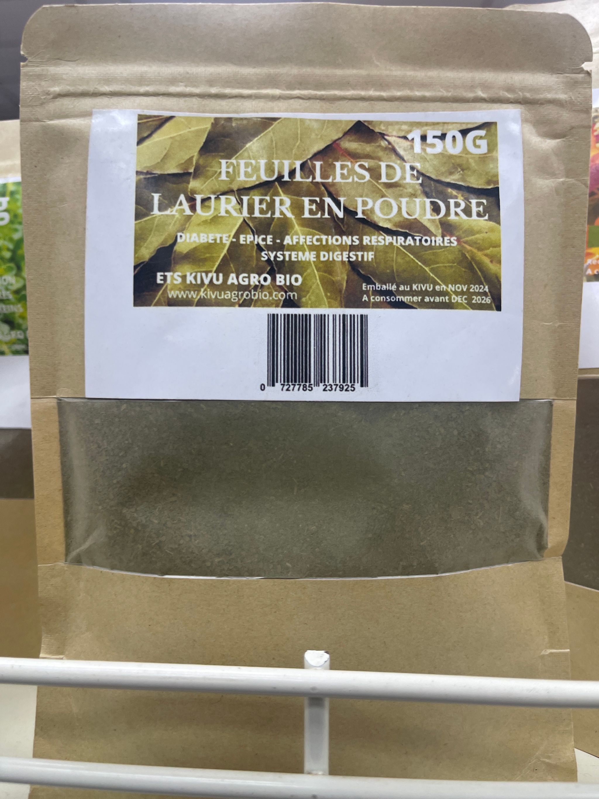 Kivu Agro Feuilles De Laurier Poudre 150gr_0