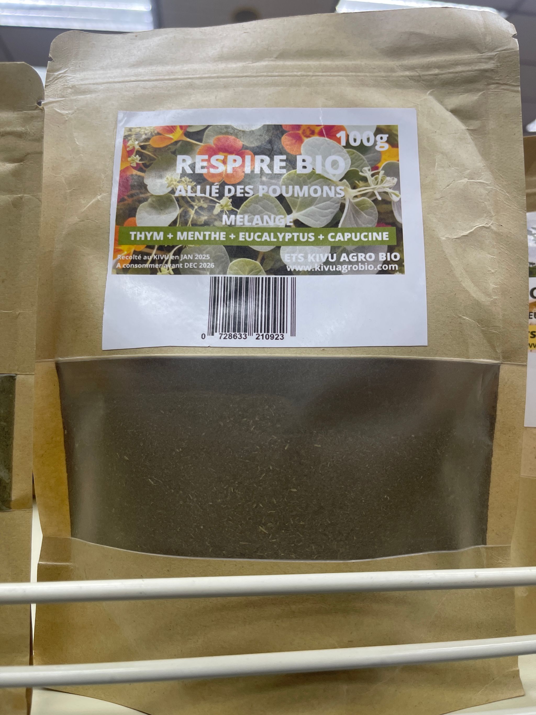 Kivu agro bio respire Bio 100gr_0