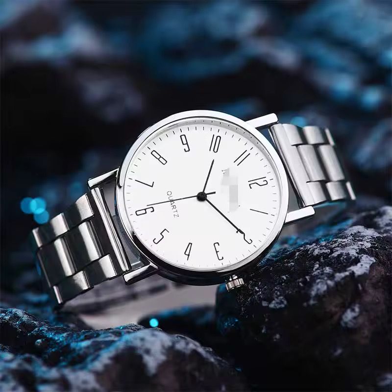 Simple Steel Strap Quartz Men's Watch Leisure Gift Watch_3