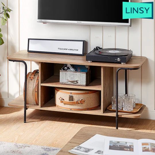 LINSY TV STAND 2 SHELVES _0