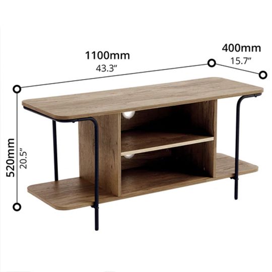 LINSY TV STAND 2 SHELVES _1