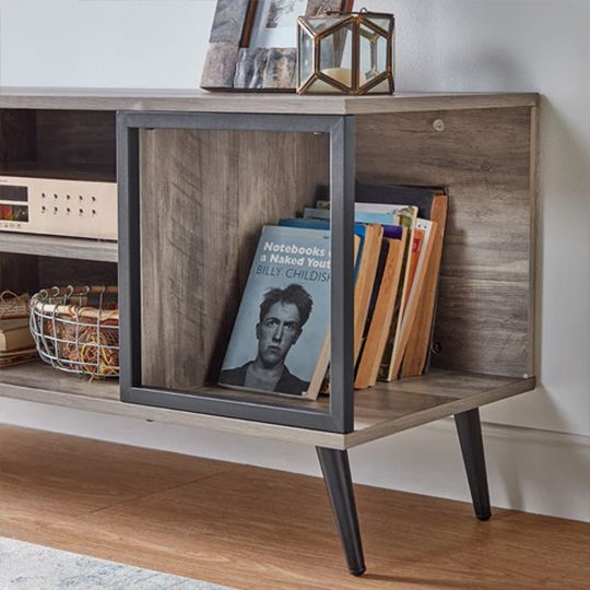 LINSY TV STAND 1 DOOR + 2 SHELVES _4