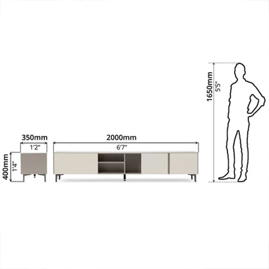 LINSY TV STAND 1 DRAWER + 2 DOOR_1