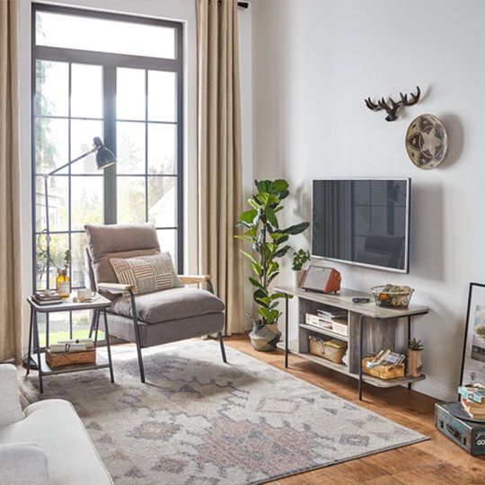 LINSY TV STAND 2 SHELVES _2