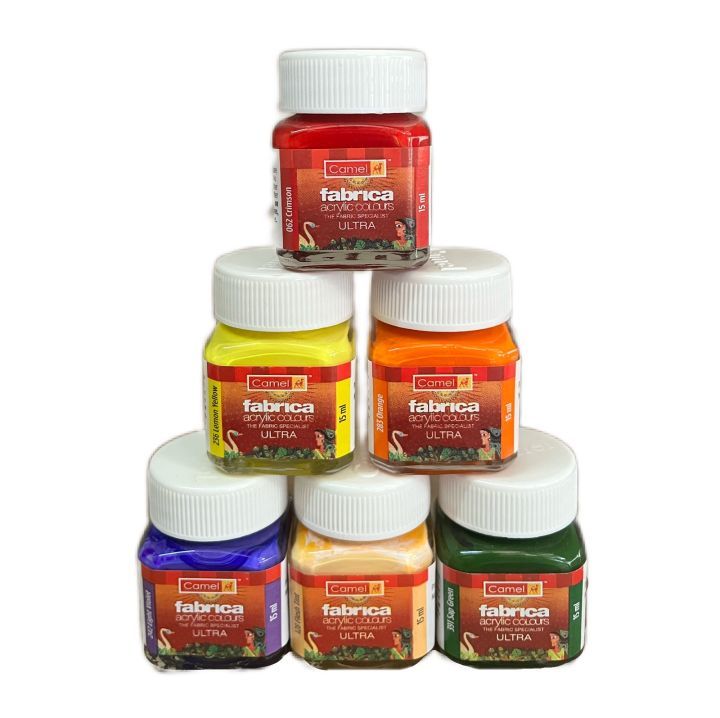 Camel Acrylic Color - 15ml, Fabric Color Paint (Copy)_0