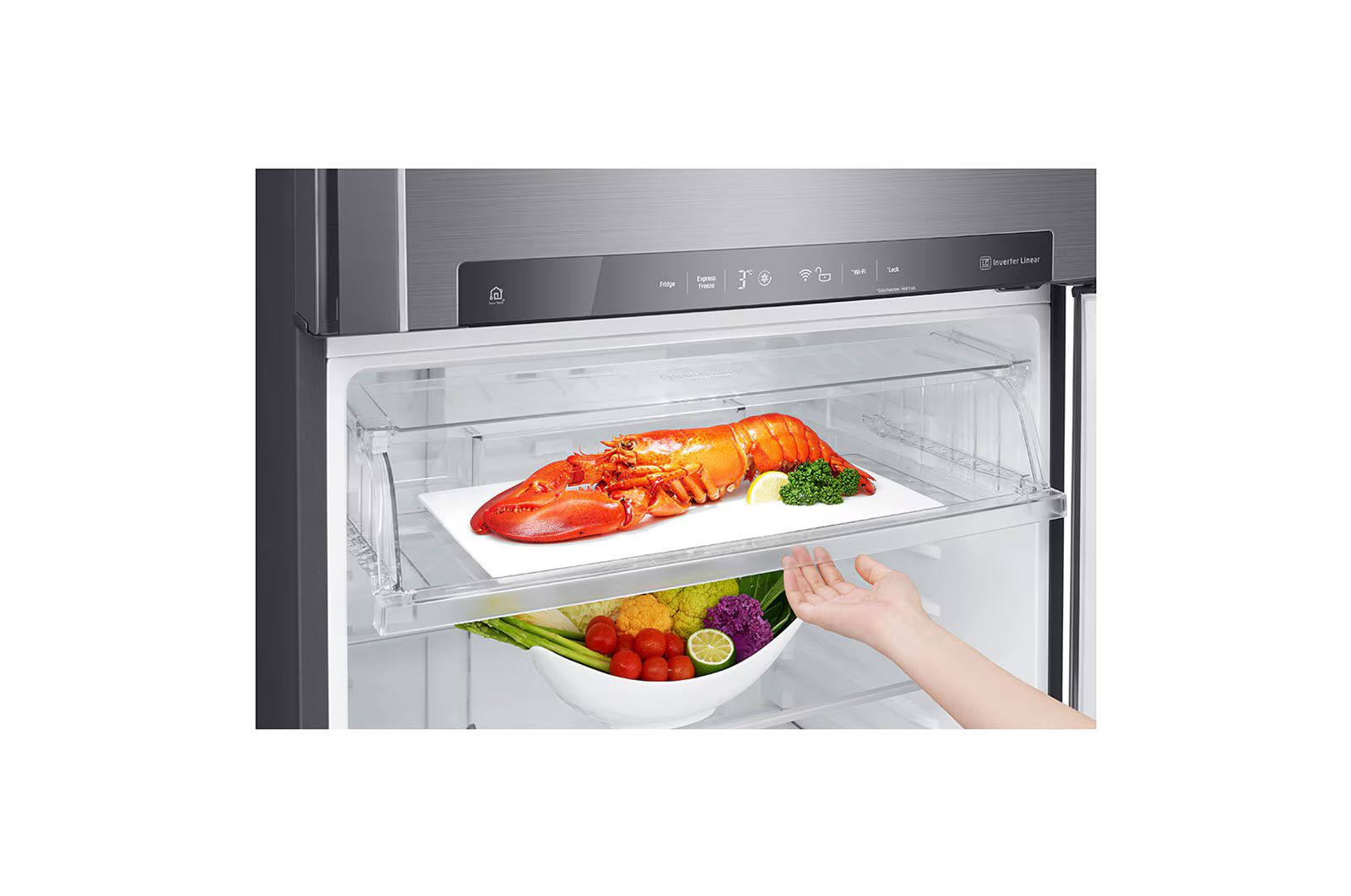 506L LG Top Freezer Linear Cooling™, Silver_11