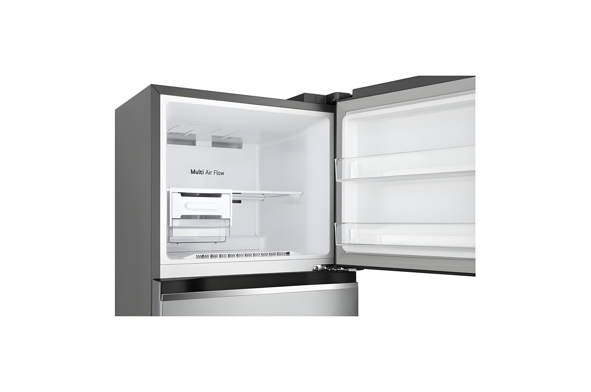 285L Top Freezer Fridge en argent platine3_10