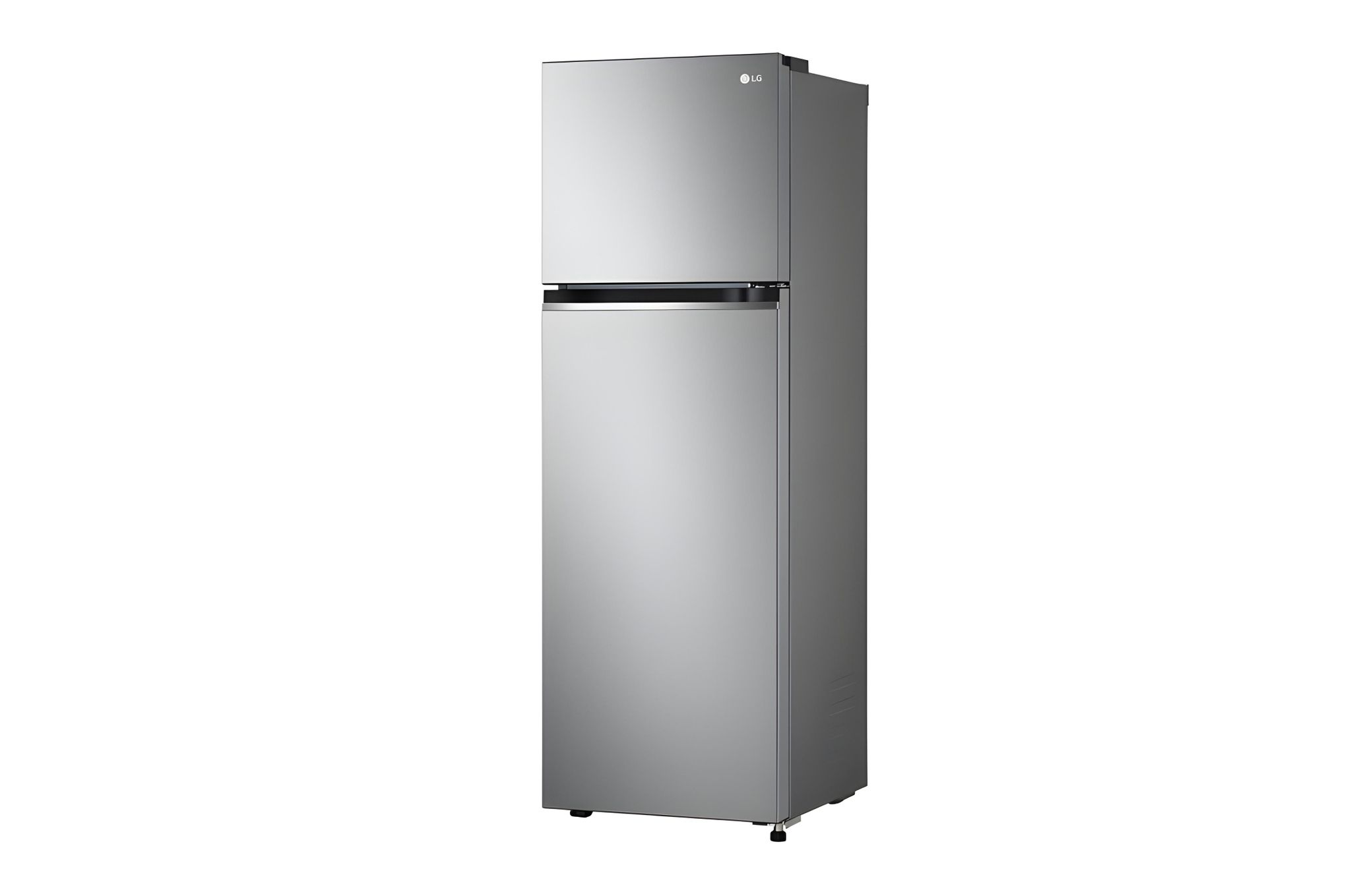 285L Top Freezer Fridge en argent platine3_1
