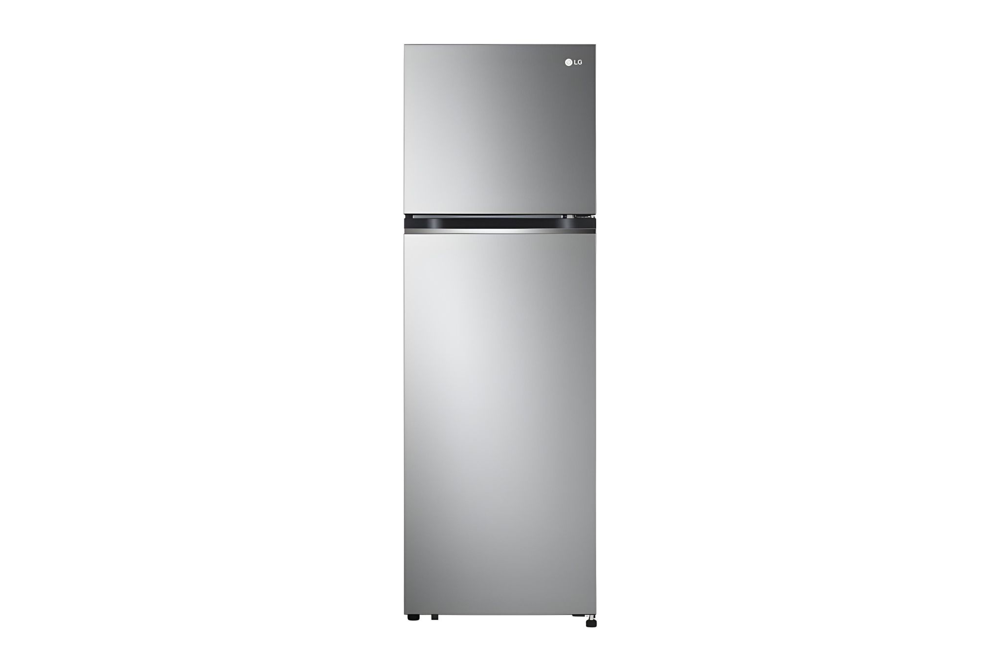 285L Top Freezer Fridge en argent platine3_0