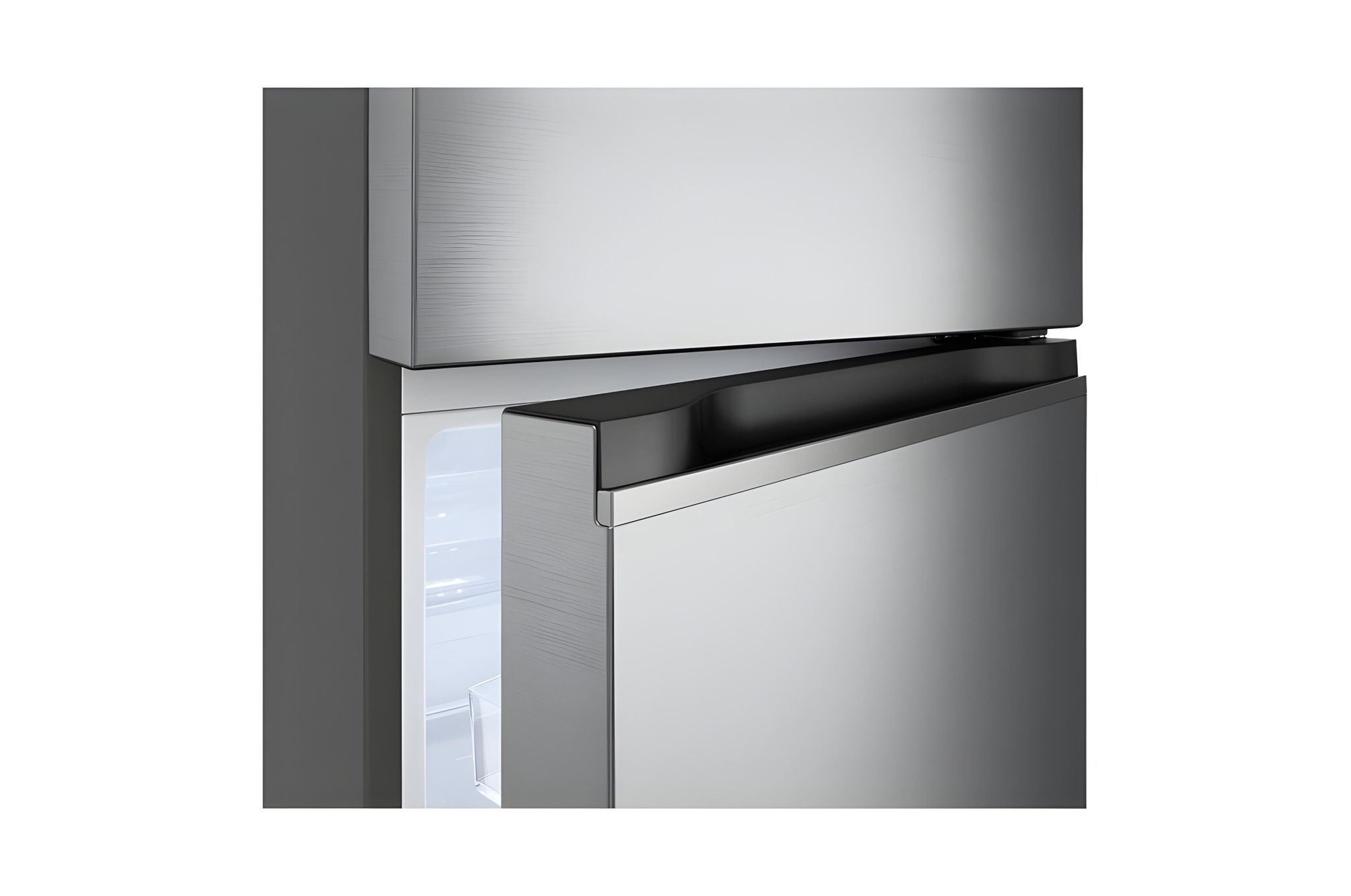 285L Top Freezer Fridge en argent platine3_9