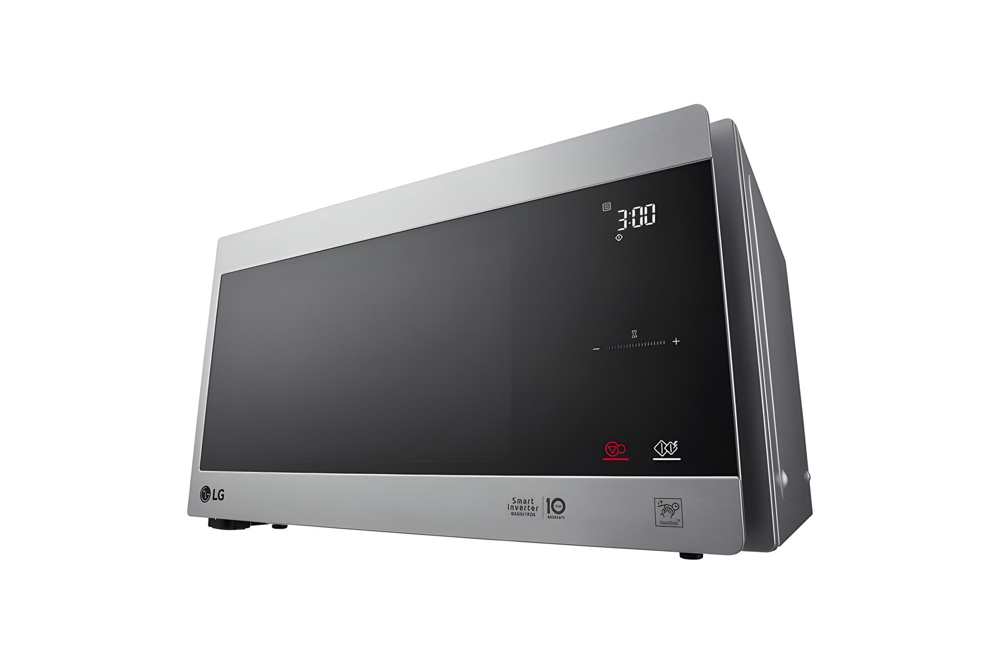 Four à micro-ondes de 42 litres, argent, technologie Smart Inverter avec 10 ans de garantie, grilloir, cuisson automatique intelligente, écran tactile en verre_2