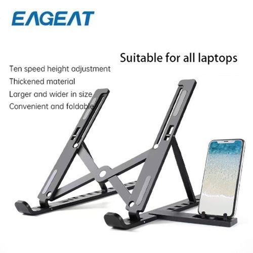 EAGEAT 10 Speed Adjustable Laptop Stand+phone Stand_0