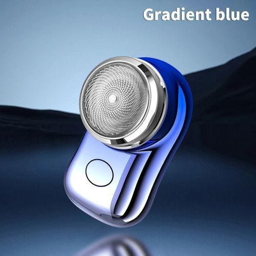 BLUE Round Mini Portable Shaving_0