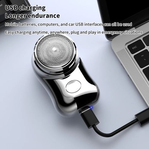 BLUE Round Mini Portable Shaving_1