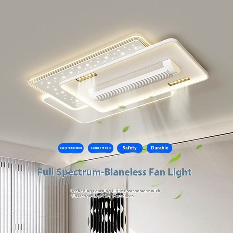 Modern Bladeless LED Ceiling Fan Light – Decorative Smart Wind Lamp for Bedroom & Living Room_1