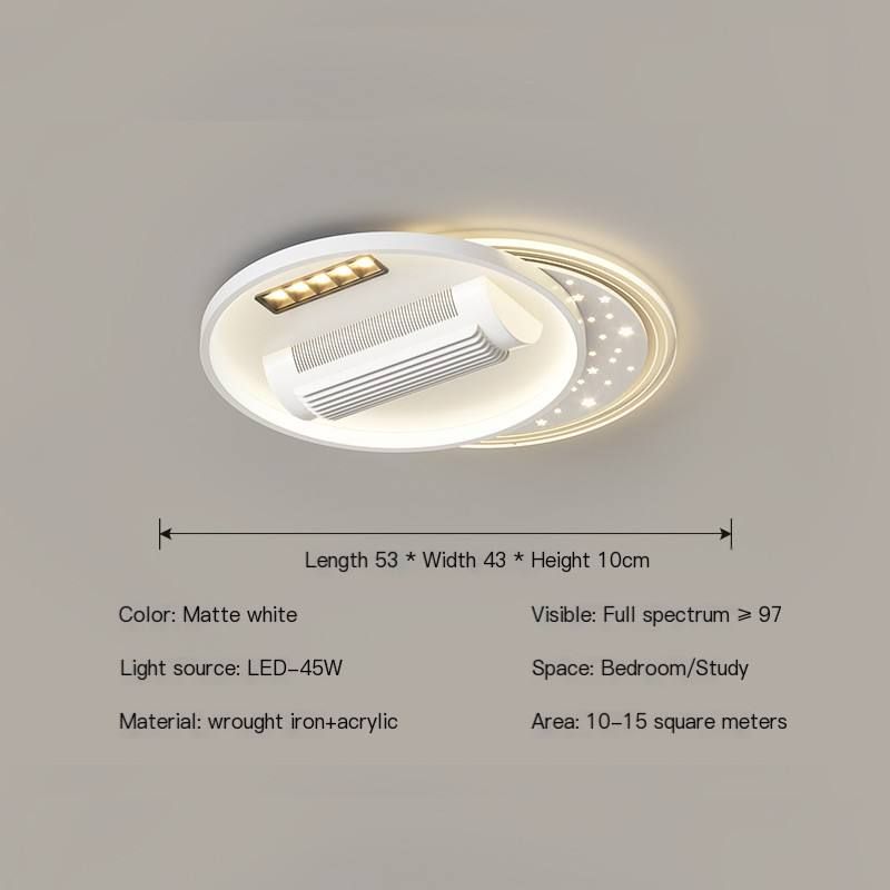 Modern Bladeless LED Ceiling Fan Light – Decorative Smart Wind Lamp for Bedroom & Living Room_8
