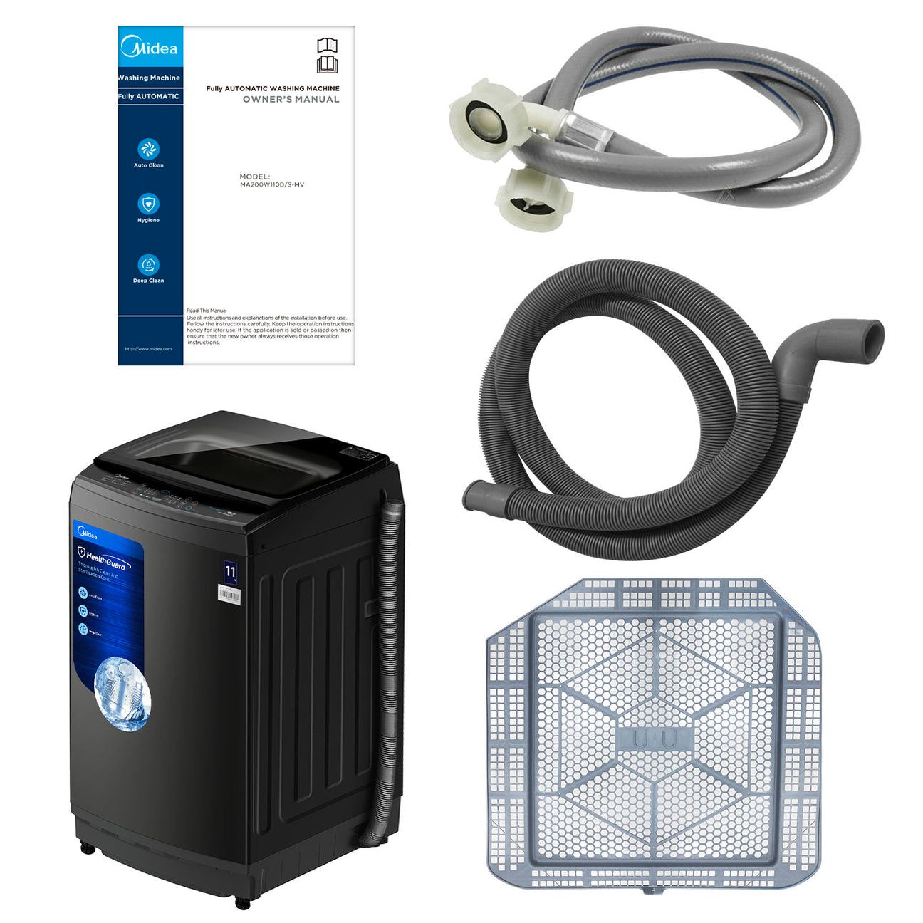 MIDEA WASHING MACHINE INVERTER TOP LOADING 11 KG _6