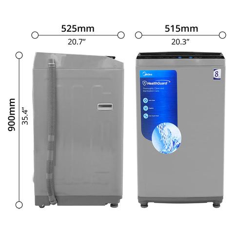 MIDEA WASHING MACHINE TOP LOADING 8KG _6